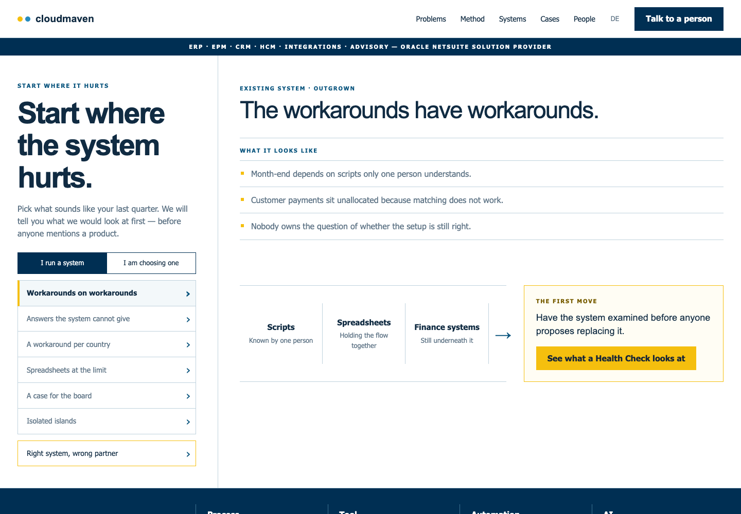 Diagnostic Desk homepage direction